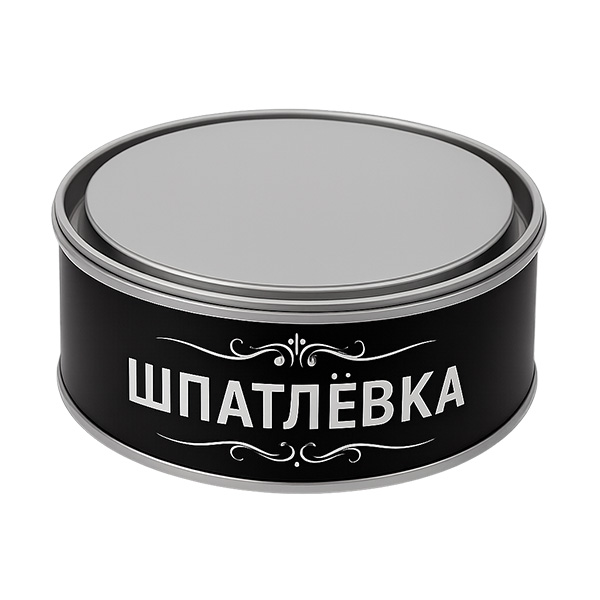Банка металлическая упаковка для шпатлевки с крышкой лакировка этикетка дизайн брендинг тиснение зиговка ребра жёсткости купить заказать производство ТАРМЕТ