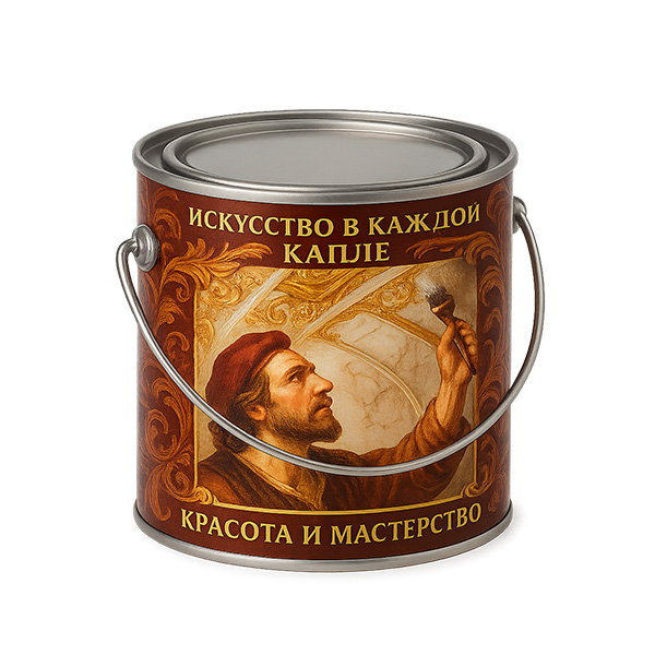 Ведро жестяное с крышкой и оцинкованной ручкой - лакировка дизайн этикетки, брендинг, тиснение. Купить заказать оптом металлические банки, ведра, тару, жестяную упаковку, завод - производство ТАРМЕТ