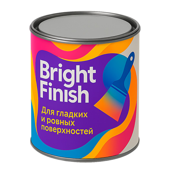 Шпатлевочная банка с железной крышкой хлопок - лакировка дизайн этикетки, брендинг, тиснение. Купить заказать оптом металлические банки, тару, жестяную упаковку, завод - производство ТАРМЕТ